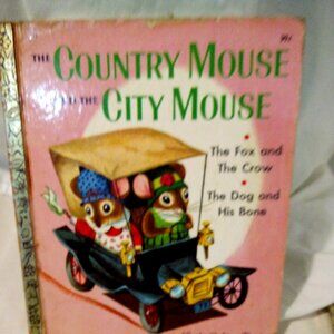 A LITTLE GOLDEN BOOK, THE 'COUNTY MOUSE AND THE CITY MOUSE. @1969 EDITION B